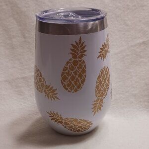 New Without Tags Pineapple Wine - Drink Tumbler With Lid